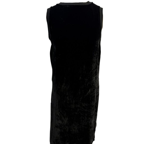 Alice + Olivia Black Velvet Midi Dress